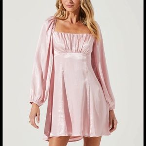 Long Sleeve Empire Waist Mini Dress by ASTR the Label